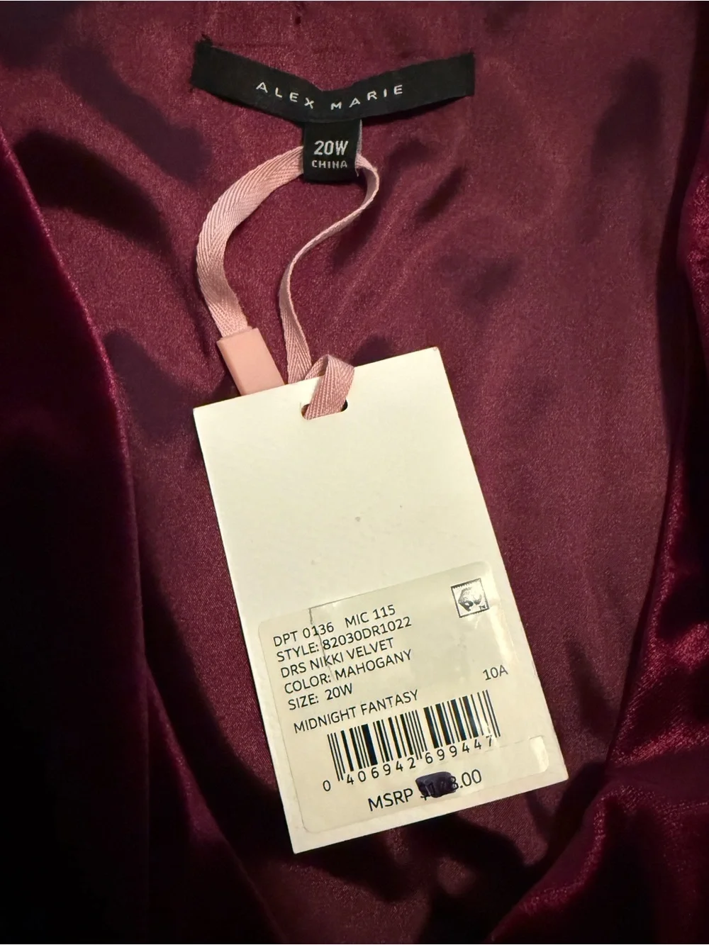 Alex Marie luxurious velvet